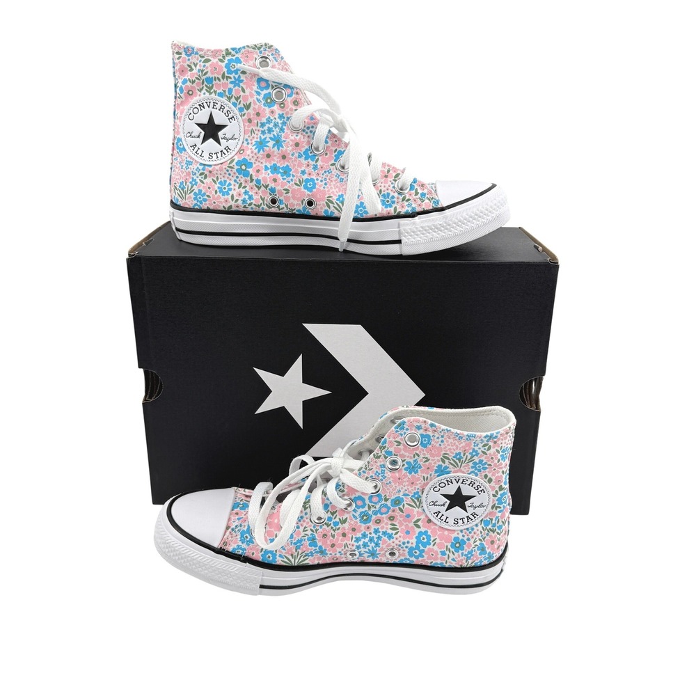NEW Converse Chuck Taylor All Star Womens 7 High "Mini Flowers" A14980F Sneakers